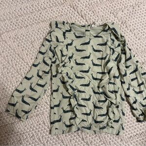Kate Quinn Green Slug Long Sleeve Tee, size 5